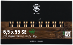RWS 6,5x55 6,0 g EVO Green ( 20 sztuk )